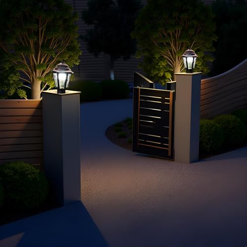 Image of Gate Light for Main Gate, Waterproof & Rust-Resistant Outdoor Lights, Pillar Light, Farmhouse Gate Lamps and Decorative Outdoor (GL11, Pack of 1)