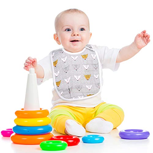 Egmao Baby HK-WS30004 Snap Muslin Bibs For Boys & Girls, 3-Pack Baby Bibs thumb #1