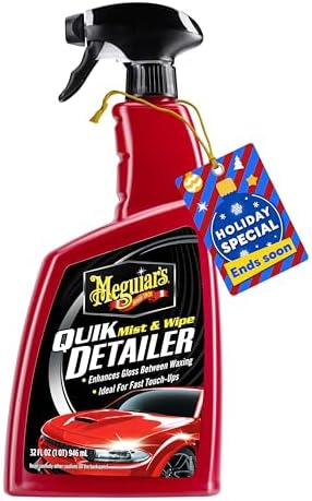 Meguiar's Quik Detailer, Mist & Wipe Car Detailing Spray, Clear L...
