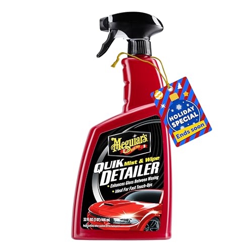 Meguiar's Quik Detailer, Mist & Wipe Car Detailing Spray, Clear