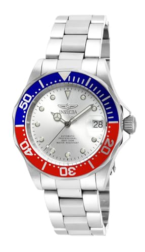 2 anni Invicta garanzia Invicta Pro Diver Orologio da Uomo in acciaio inossidabile con movimento Automatico - 40mm, Bianco/Argento