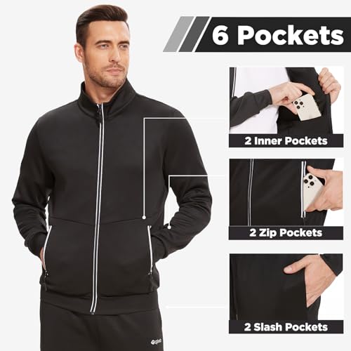 Men's Tracksuits Sweatsuits for Men Track Suits 2 Piece Set Casual Running Jogging Warm Up Full Zip Sweat Suits3