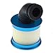 ShareGoo RC Aluminum Capped Air Filter Element Sponge 04104 Upgrade Parts Compatible with 1/10 HSP Traxxas Himoto Redcat RC Nitro Truck Buggy (Blue)