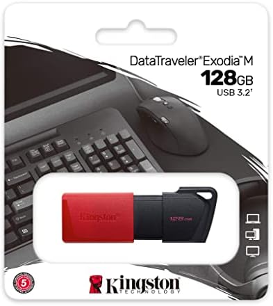Kingston DataTraveler Exodia M DTXM/128GB USB 3.2 Gen 1 - birden fazla renkte esnek kapaklı - Görsel 3
