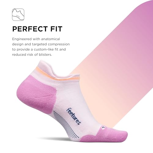 Image of Feetures Elite Max Cushion No Show Tab - Running Socks for Men & Women, Athletic Compression Socks, Moisture Wicking