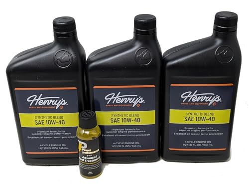 Aceite para motor Henry's SAE 10W-40 mezcla sintética 3 cuartos miniatura 1