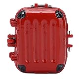 Fdit Mini Maleta Dura de Viaje, Atractiva Maleta de Viaje en Miniatura para Accesorios de Casa de Muñecas (Rojo)