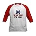 CafePress Funny 100 Years Birthday Desi Kids Baseball Jersey Kids Cotton Baseball Jersey, 3/4 Raglan Sleeve Shirt Red/White