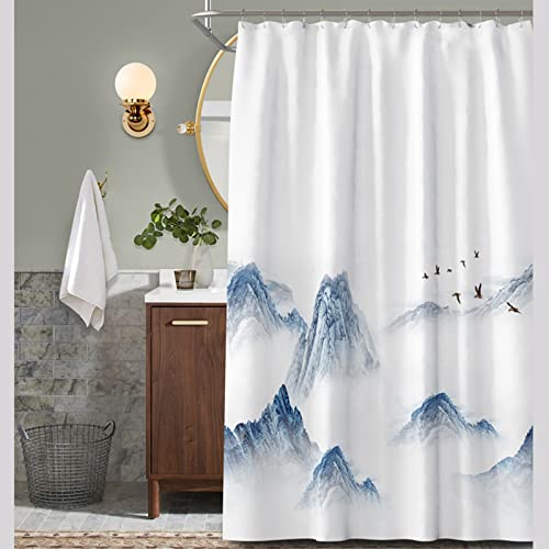 Rideau de douche montagnes KnSam transformez votre routine en un instant zen