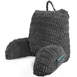HYZCXPL Reading Pillow for bed adult,Comfy Cuddle Pillow with High Arms,Large Back Support Pillow for Bed with filling included,Plush Support Cuddle Cushion for Reading, TV, Gaming, Working, Relax