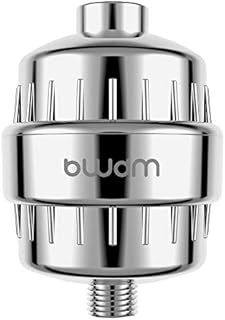 15 Stage Shower Filter - Shower Head Filter - Hard Water Filter, Remove Chlorine Heavy Metals and Other Sediments, Vitamin C Water Softener Reduces Dry Itchy Skin, Dandruff BWDM (Chrome)