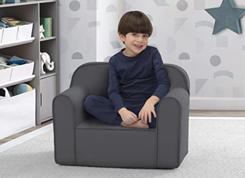 Image of Delta Children Cozee Chair for Kids for Ages 18 Months and Up, Dark Grey