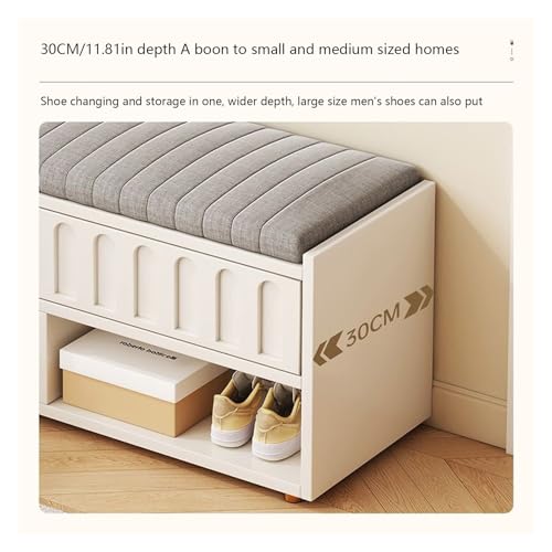 Siège pour chaussures banc d'entrée 60cm en métal