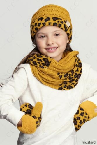 ScarvesMe 2-9 years old Kids Children Girl Boy Animal Leopard Ribbed Soft Warm Infinity Scarf3