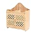 Uchwyt sztućców wykonany z drewna bambusowego, sztućce koszykowy Cutlery Organizator Sztućce do przechowywania Koszyk naczynia Uchwyt do noża Widelska łyżka,Beige