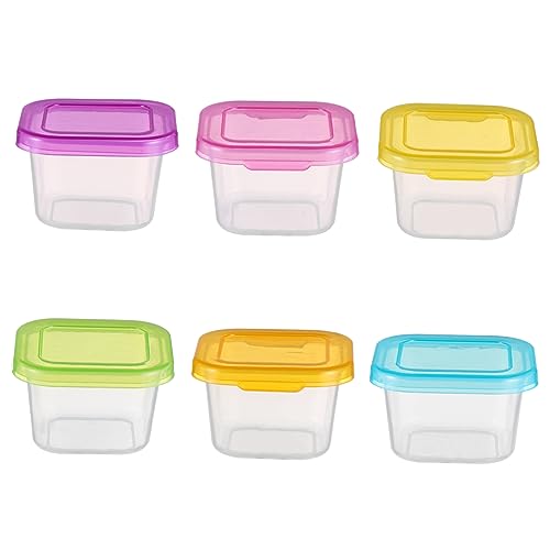 BESPORTBLE Lebensmittel Aufbewahrungsbox 120ml Mit Deckel Pp Material 6 Stück Mikrowellengeeignet Kühlschrankfest Babynahrung Gefrierbox Für Reisen Und Camping