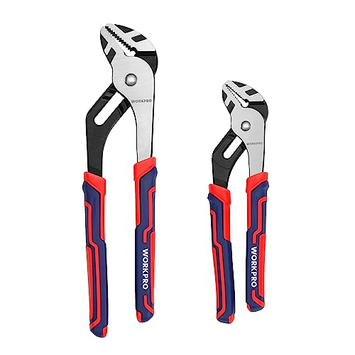 WORKPRO Adjustable Groove Joint Pliers Set (2-Piece)
