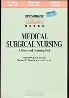 Medical-surgical Nursing (Springhouse notes) 0874341132 Book Cover