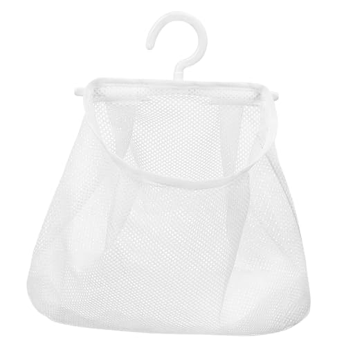 INOOMP Borsa Appesa per Mollette da Bucato con Gancio Rotante Sacchetto Rete Resistente e Facile da Organizer Versatile Cucina e Bagno Mollette Spazioso e