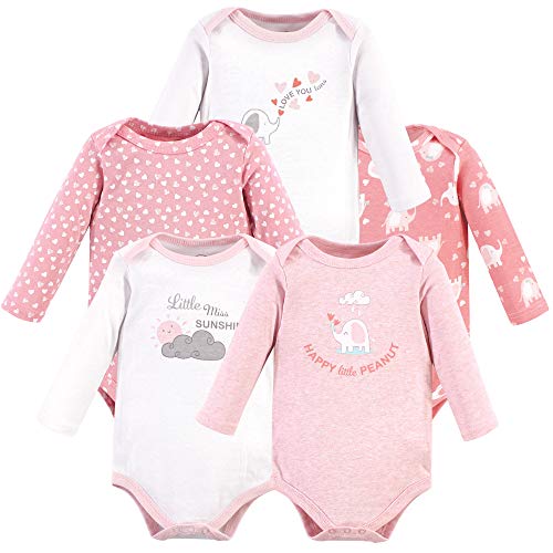 Image of Luvable Friends Baby Cotton Long-Sleeve Bodysuits
