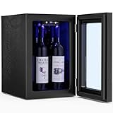 Antarctic Star ワインセラー 18L 4本収納 家庭用 コンパクト 静音設計 4-16℃精密温度調整 風冷循環 スリム自立式