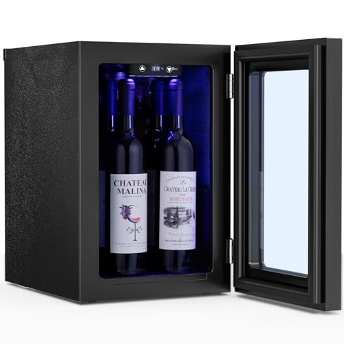Antarctic Star ワインセラー 18L 4本収納 家庭用 コンパクト 静音設計 4-16℃精密温度調整 風冷循環 スリム自立式の商品画像（Amazon）