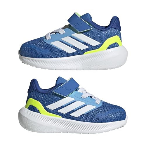 Image of adidas Baby Marvel Run Falcon 5 Elastic Lace & Strap Shoe