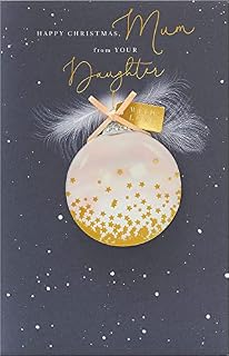 Christmas Card For Mum From Daughter - Mum From Daughter Christmas Card - Christmas Card For Mum From Your Daughter - Christmas Card For Mum