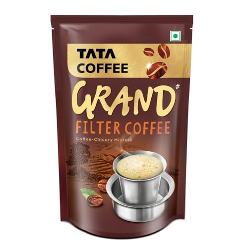 Tata Coffee Grand Filter Coffee, 200g, Rich & Strong, Coffee-Chicory Mixture (70% Coffee and 30% Chicory)