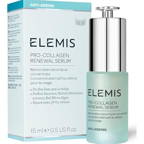 ELEMIS Pro-Collagen Renewal Serum Retinol Alternative Facial Concentrate Rejuvenates, Firms and Reduces the Look of Fine Lines and Wrinkles 15 mL Cover