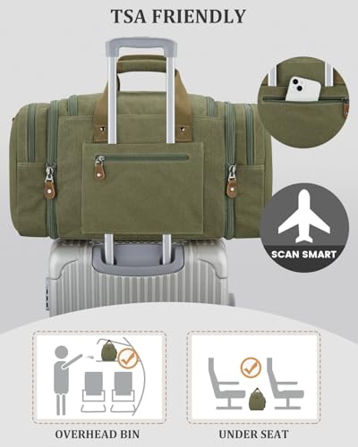 Image of Gonex Duffle Bag for Travel, Expandable 60L Overnight Weekender Gym Bag