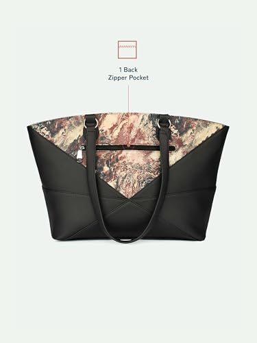 Image of ZOUK Rhea Kapoor Tote Bag - | Elegant Vegan Leather Tote for Women |
