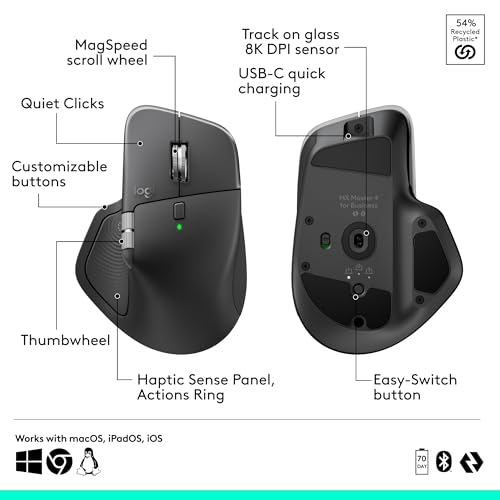 Image of Logitech MX Master 4 + MX Keys Wireless - Graphite