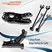 YCQTaoBao Front Lower Control Arm w/Ball Joint 2PC Replaces T2H19029 Compatible with Jaguar XE 2017 2018 2019 2020 Compatible with Jaguar XF 2017 2018 2019 2020