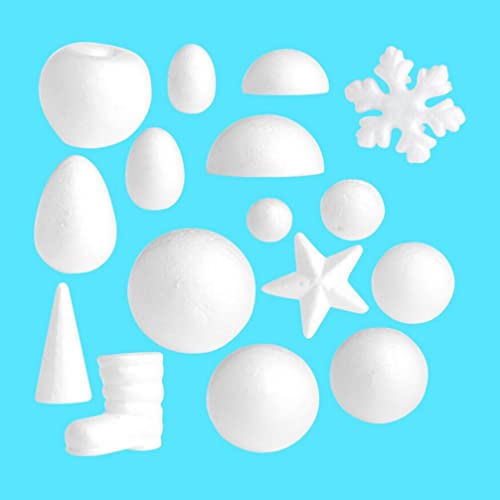 Tomaibaby Wedding Decorations 10 Pieces Foam Half Sphere Half Balls Shapes Christmas Balls Ornaments Art and Craft Supplies for Christmas Tree Tabletop Decoration Wedding Decor - Image 4
