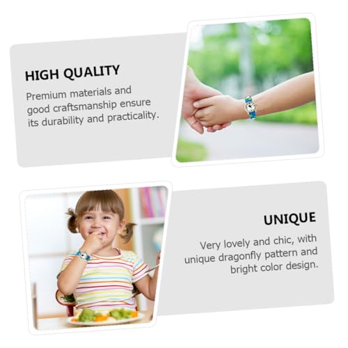 Reloj infantil dibujos animados 3D correa ajustable vidrio resistente ORFOFE 5