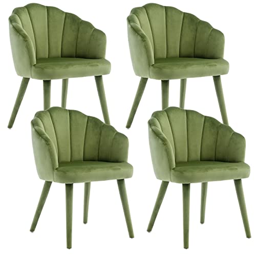 🌸[Robuste Gambe in Legno] : Quattro robuste gambe in legno forniscono un supporto sufficiente per voi, pur essendo coperte con tessuto di velluto, non solo permettendovi di gustare il caffè del mattino, ma anche mostrando il fascino nella vostra camera; Capacità di Carico Massima: 300 LBS