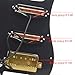 SAPHUE SSH-Coil Splitting Electric Guitar Pickguard Two Mini Humbucker + ONE Humbucker(9K/9K/15K)+Silence Switch Loaded Prewired Scratchplate (Black)