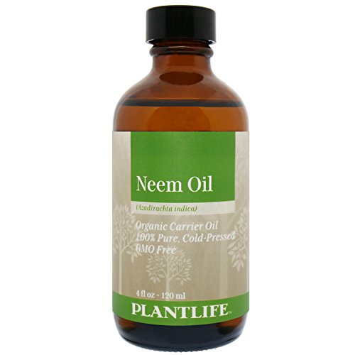 Plantlife Organic Neem Carrier Oil 4 oz - 100% Pure Cold Pressed Base Oil for Aromatherapy from Plantlife