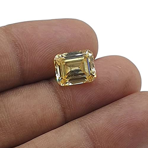 Circonita amarilla natural de 9,25 ratti para diseñar un anillo masculino exclusivo 3