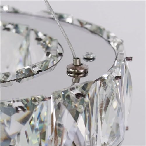 Chandelier cristal LED moderne luxe pour salon raffiné