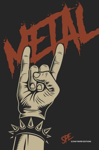 Photo de Carnet de notes METAL - Cahier 17x22 cm 96 pages - Idéal pour fans de musique Métal, Hard Rock, Punk et Grunge: Carnet de notes / Cahier de brouillon ... Metal - Rebel - Punk - Grunge - Metalcore