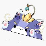 Leyland Designs Yuumi Bongo Cat Sticker Outdoor Rated Vinyl Sticker Decal for Windows, Bumpers, Laptops or Crafts 5'