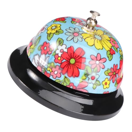 WEKADRIN Campanello Da Tavolo in Metallo Per Servizio e Cena Retro Call Bell Ergonomico Con Suono Chiaro Per Ristoranti Cucine Addestramento Animali e Assistenza Anziani