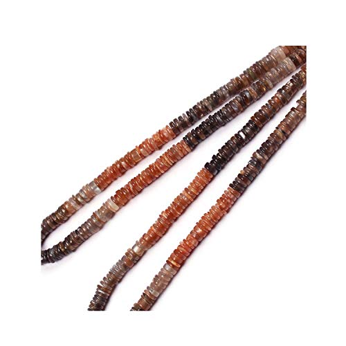 Pierre de lune multi naturel heishi perles pour fabrication collier et boucles d'oreilles