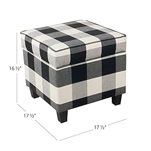 Homepophomedecork7342f2262classicsquarestorageottomanwithliftofflidottomanwithstorageforlivingroombedroomblackplaidlarge Urban Country Home Decor Homepop home decor k7342 f2262 classic square storage ottoman with lift off lid ottoman with storage for living room bedroom black plaid large urban country home decor