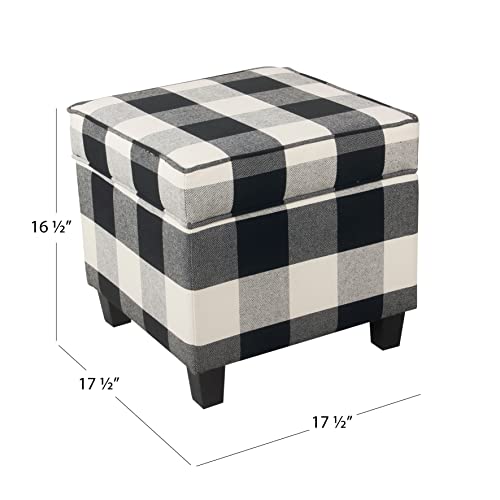 Homepophomedecork7342f2262classicsquarestorageottomanwithliftofflidottomanwithstorageforlivingroombedroomblackplaidlarge Urban Country Home Decor Homepop home decor k7342 f2262 classic square storage ottoman with lift off lid ottoman with storage for living room bedroom black plaid large urban country home decor