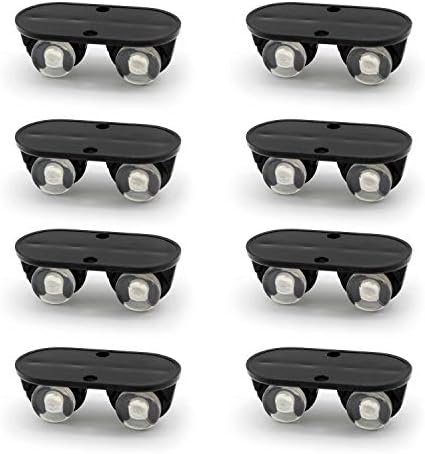 Artisan-SH 8 Pcs Small Furniture Caster Storage Box Pulley, Self Adhesive Castor Wheels Use No Scratches No Noise, Small Caster Wheels Can Used for Trash Cans, Storage Boxes, Furniture, DIY Crafts