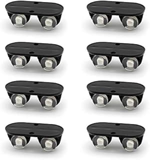 Artisan-SH 8 Pcs Small Furniture Caster Storage Box Pulley, Self Adhesive Castor Wheels Use No Scratches No Noise, Small Caster Wheels Can Used for Trash Cans, Storage Boxes, Furniture, DIY Crafts
