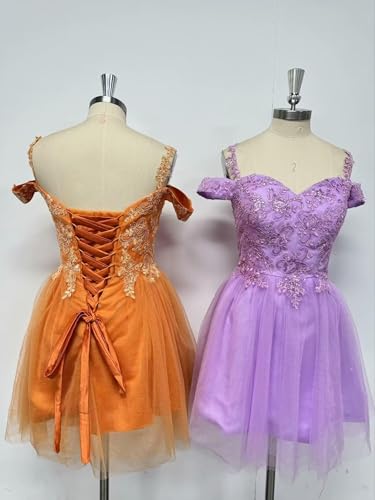 kosoze Sparkly Floal Homecoming Dresses Applique Tulle Sweet 16 Dress A Line Beaded Short Prom Party Gowns2